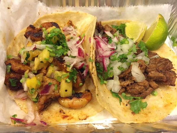 Tacos from Chilacates.