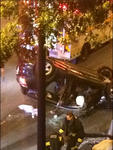 Crash on Hyde Park Avenue, Saturday, Aug. 9, 2014
