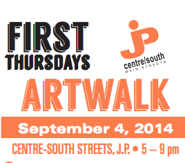 Screen grab from map of locations for First Thursday Artwalk, Sept. 4, 2014.