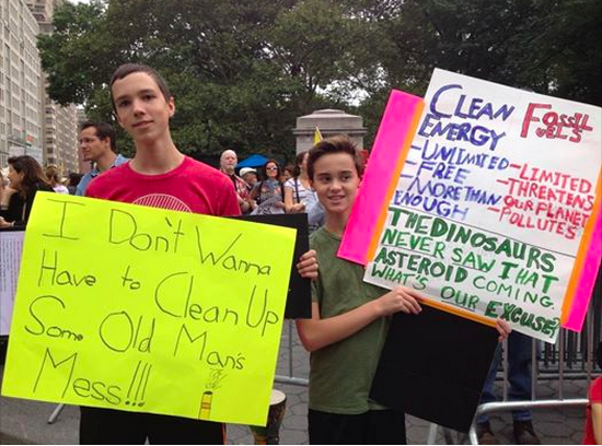 JP residents at the People's Climate March, September 2014
