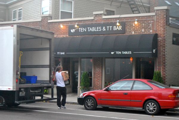 Ten Tables, 597 Centre St., receives a delivery on Sept. 18, 2014.