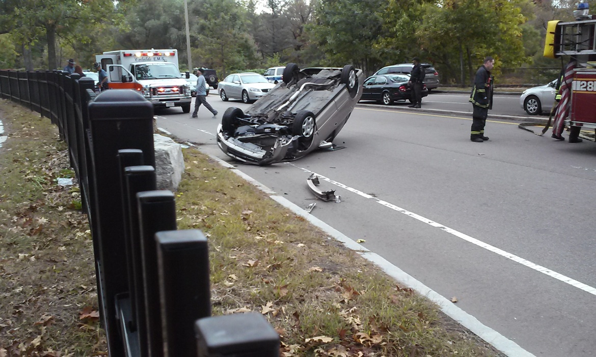Crash on Arborway, Monday, Oct. 13, 2014