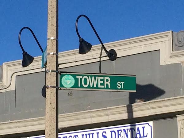 Tower Street in Forest Hills on Tuesday, Oct. 14, 2014.