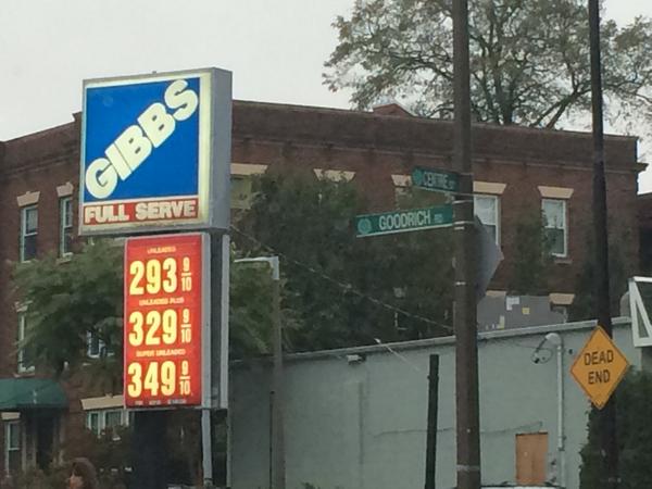 Gibbs Gas in JP on Thursday, Oct. 23, 2014.