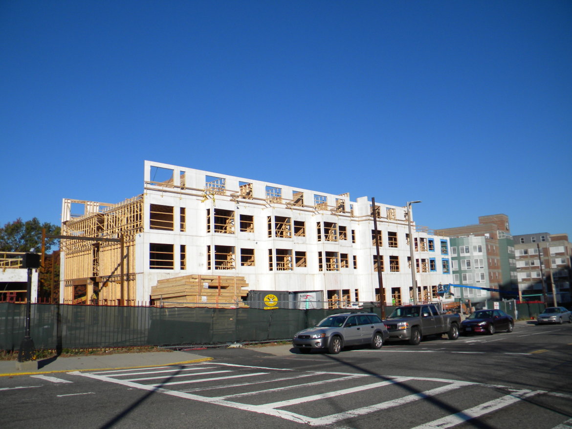 File photo: Olmsted Place Apartments under construction on Nov. 19, 2014 at the site of the Home for Little Wanderers.