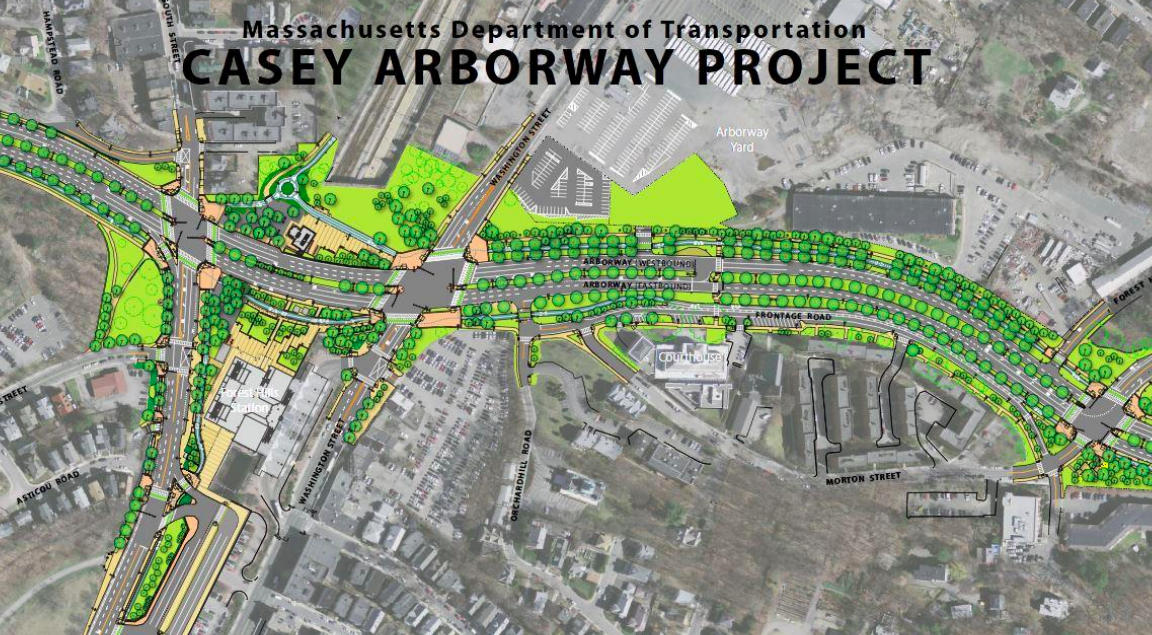 General plan of the Casey Arborway project