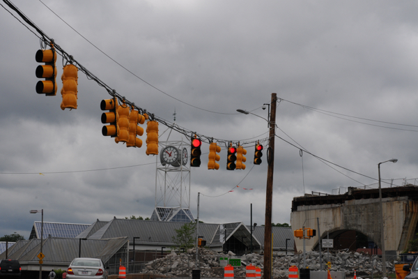 The signals at Washington and New Washington on June 29, 2015.