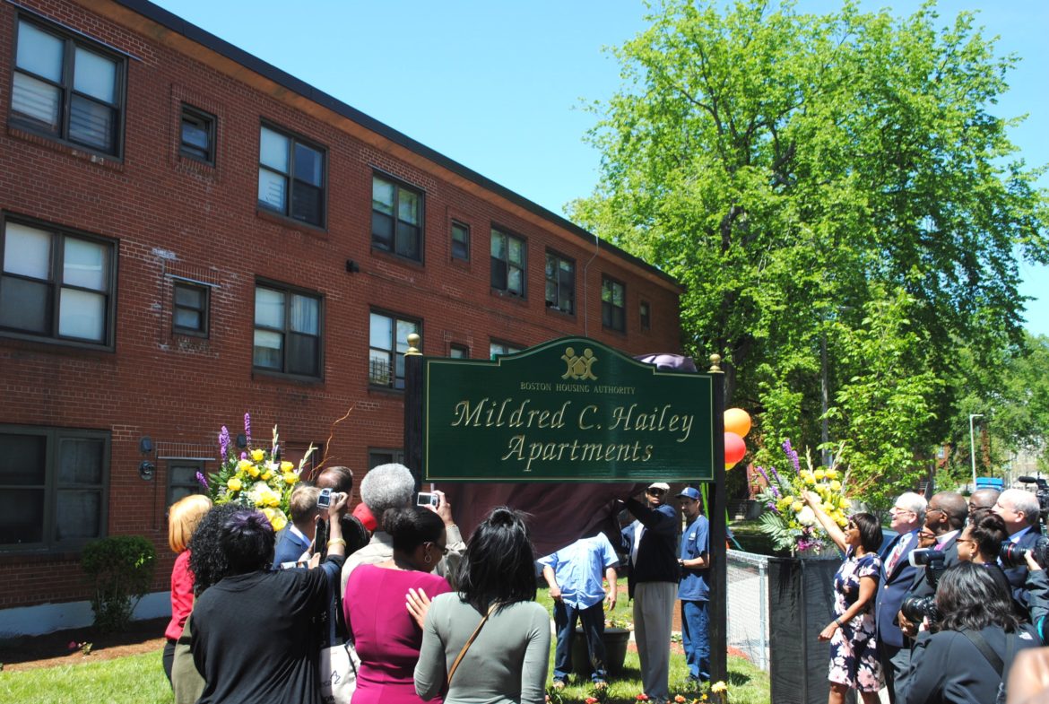 Dedication of Bromley Heath as Mildred C. Hailey Apartments, Wednesday, May 18, 2016.