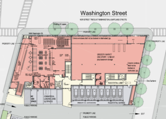 Proposal for Washington Street-facing portion of project